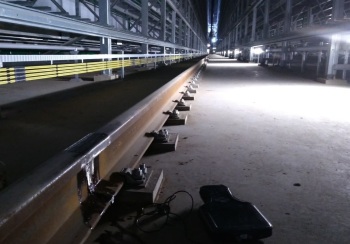 June 2020. Non-destructive control of crane tracks.