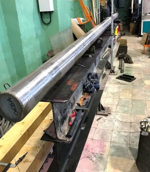 February 2021. Ultrasonic inspection of propeller shafts, blanks of propeller shafts.