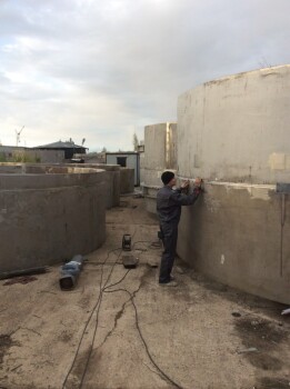 X-ray inspection of coolant and condensate storage tanks V=390 m3 on the territory of the UPTC SUS.