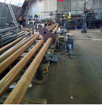 June 2020. Ultrasonic inspection of columns.