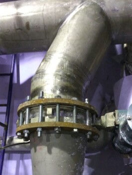 July 2020. Ultrasonic inspection of stainless steel welds of the A55-250 SO (SULZER) pump installation during the modernization of the pump heating pipe