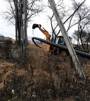 December 2021. Ultrasonic inspection of welded joints of the inter-settlement polyethylene pipeline.